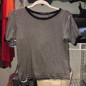brandy melvile striped ringer tee